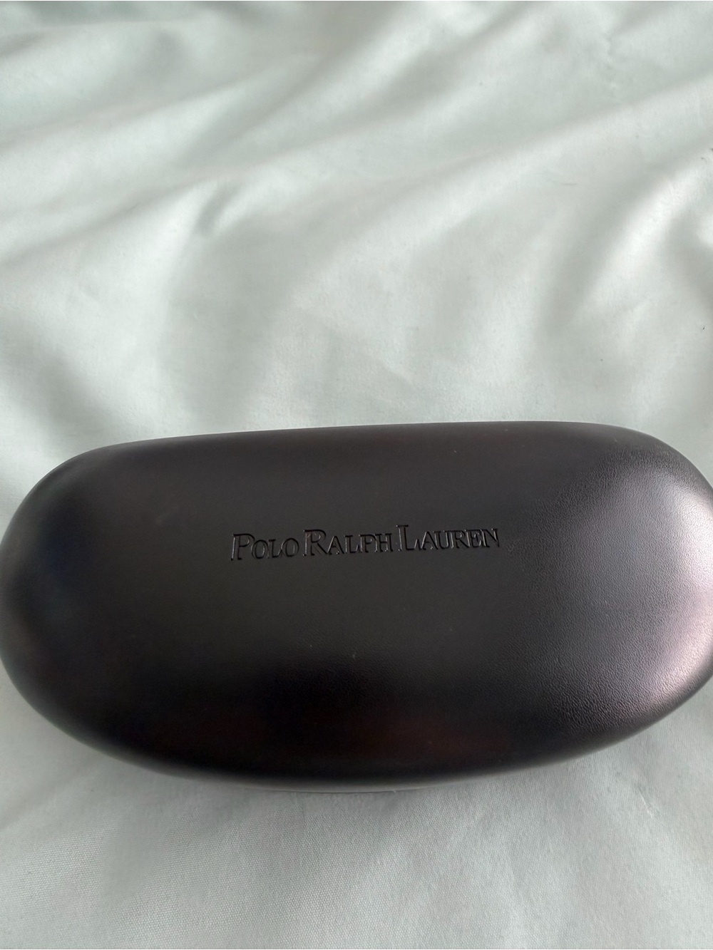 Polo Ralph Lauren Black Leather Glasses Large Case, Case Only